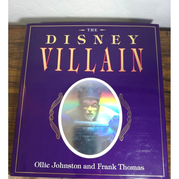 Disney Villain Hardcover Book By Ollie Johnston & Frank Thomas 1993 1st Edition - Picture 1 of 16